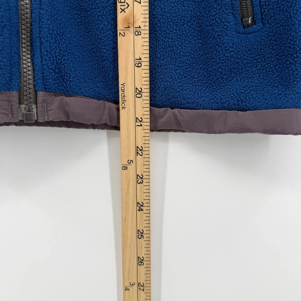 The North Face Boys Medium Fleece Jacket Size Medium Blue Grey Zip‎ Up Polartec